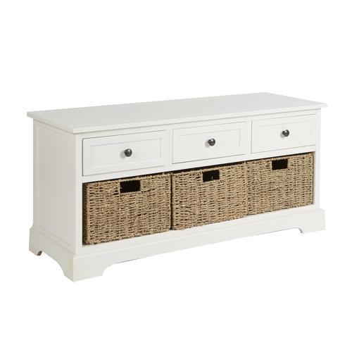Andover Mills™ Kaler Drawers Storage Bench & Reviews Wayfair